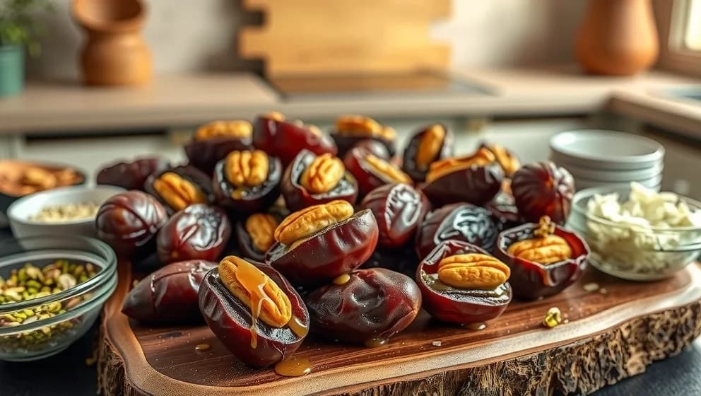 Smaksatta dadlar perfekta mellanmål för hemmet